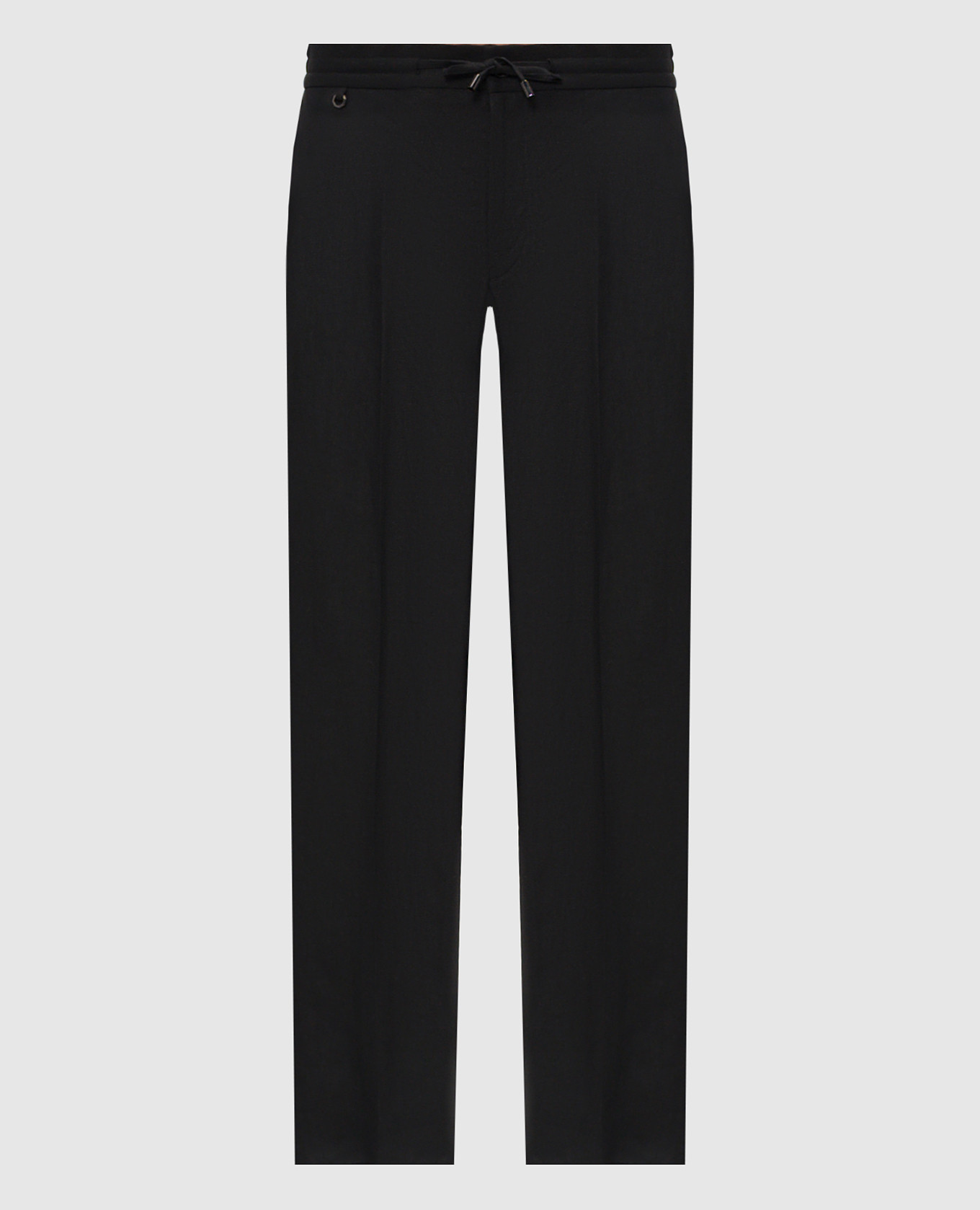 

Черные брюки из льна, Черный, Зауженные брюки