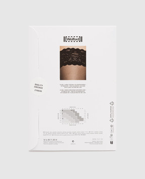 Wolford Чорні панчохи 20 den з мереживом 21223