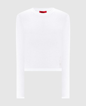 Max & Co Білий джемпер ELLENI з логотипом MCOELLENI