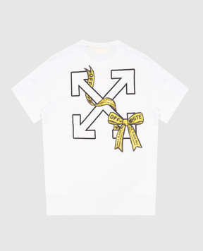 Off-White Дитяча біла футболка Industrial Logo 44GAA001F26J009