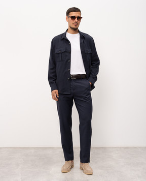 Canali Синя сорочка AE0557431019