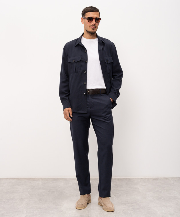 Canali Синя сорочка AE0557431019 зображення 2