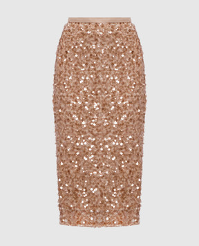 Max Mara Weekend Бежева спідниця WKDOCCHIO з паєтками WKDOCCHIO