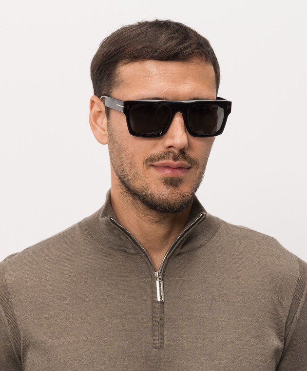 Tom Ford Черные очки Cyrus с логотипом FT1337 изображение 2
