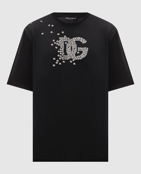 Dolce&Gabbana Черная футболка с принтом G8PN9TG7P9Z
