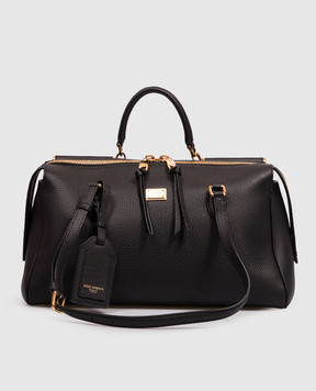 Dolce&Gabbana Черная кожаная сумка Vittoria BB7844A0841