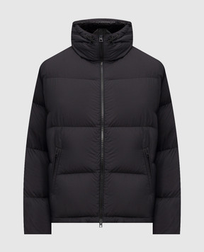 Moncler Черный пуховик с логотипом K20911A0006059815
