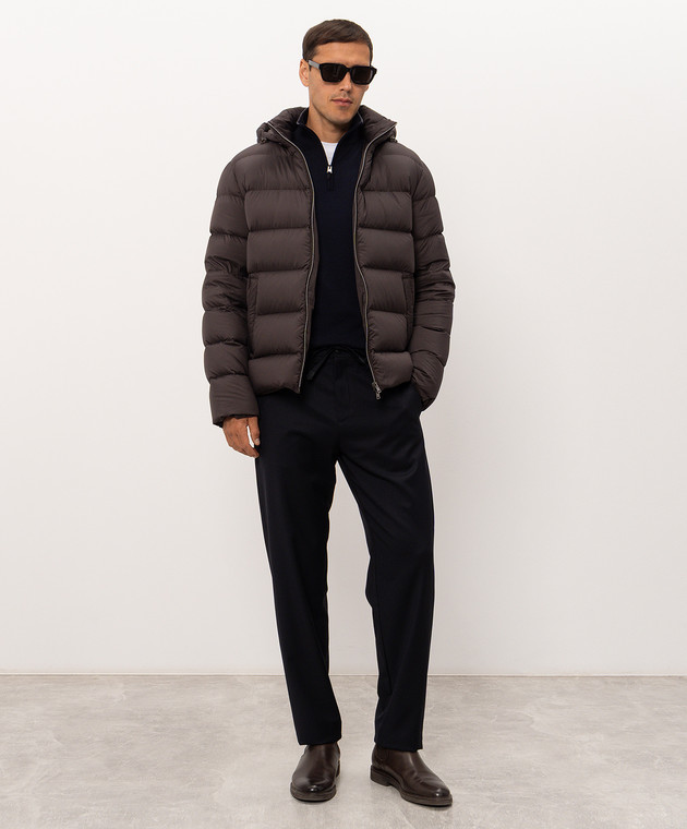 Canali Синій джемпер з вовни MK02481C0015 зображення 2