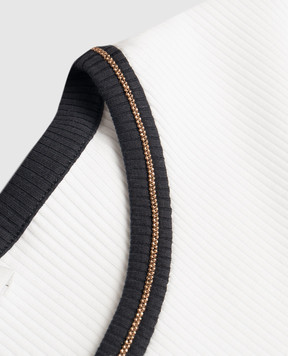 Brunello Cucinelli Детское бежевое поло с принтом BG902T484B