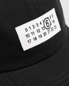 Maison Margiela MM6 Детская черная кепка с нашивкой M61159MM05S