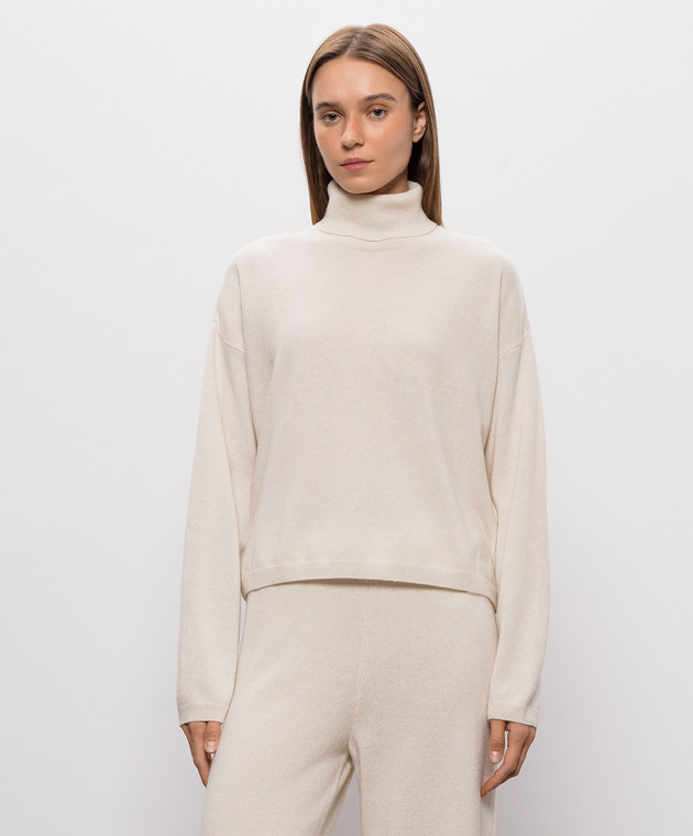 Woolrich Бежевий светр з вовною з вишивкою логотипа CFWWKN2042FRUF0574 зображення 3