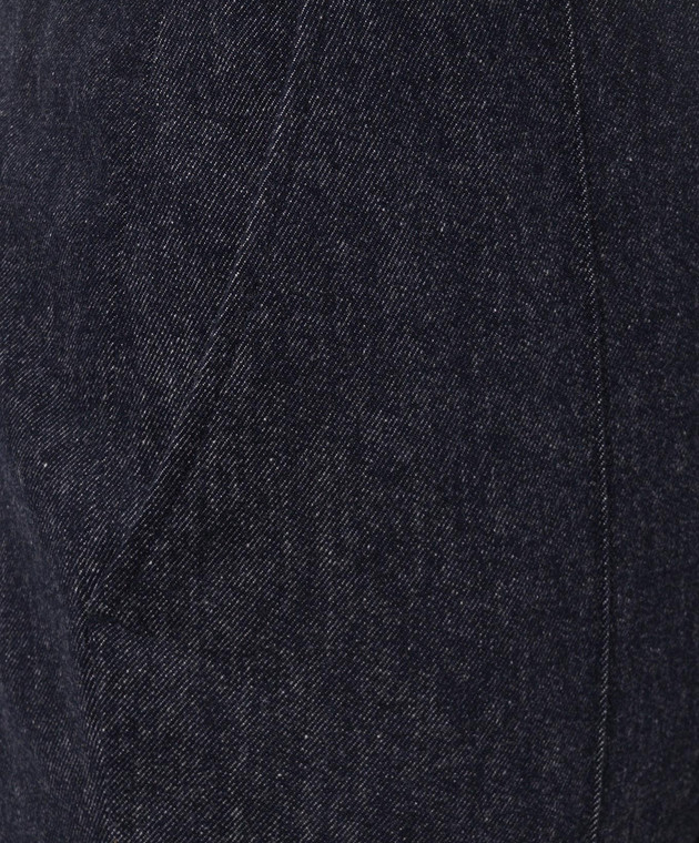 ISAIA Брюки синего цвета из шерсти PNC05391010 изображение 5