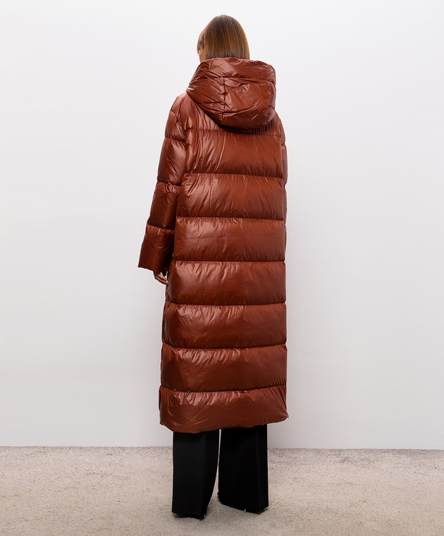 Twinset Терракотовый пуховик 262TP2650 изображение 4