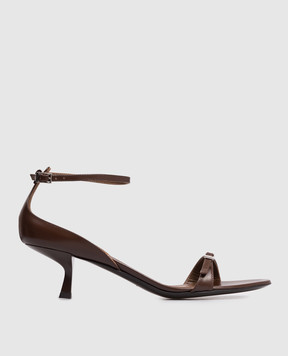 Giuseppe Zanotti Коричневые кожаные босоножки Alien E600008