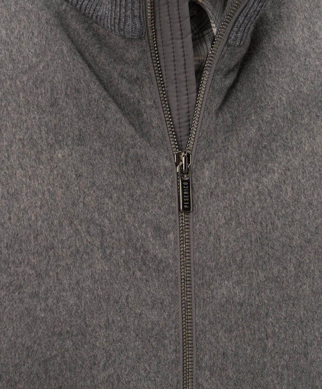 Peserico Серая пуховая куртка с нашивкой логотипа R52310B6717 изображение 5