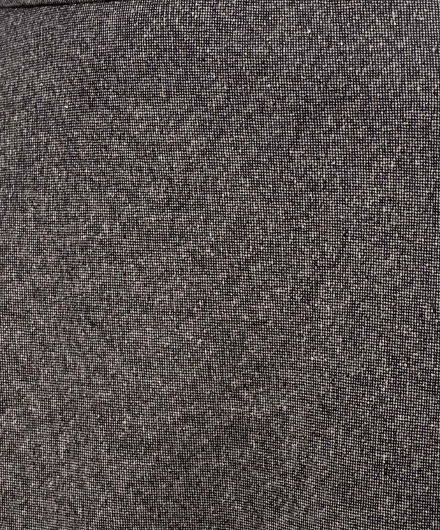 Max Mara Серая юбка PALAZZI с шерстью MSTPALAZZI изображение 5