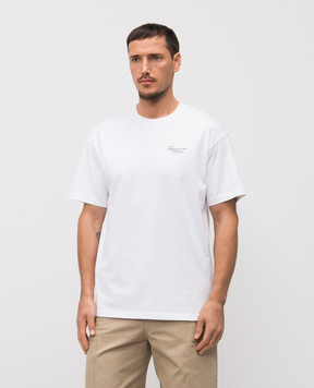 Givenchy Біла футболка з принтом логотипа BM71NK3YSA