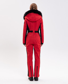 Mackage Красный горнолыжный комбинезон ELLE-ZR с мехом ELLEZR