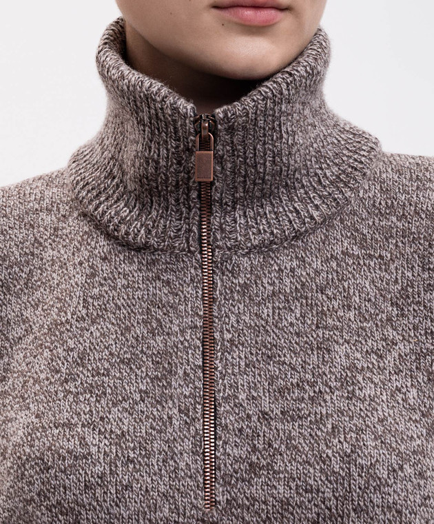 Magda Butrym Коричневий светр з вовни KNITWEAR29JUMPER361926 зображення 5