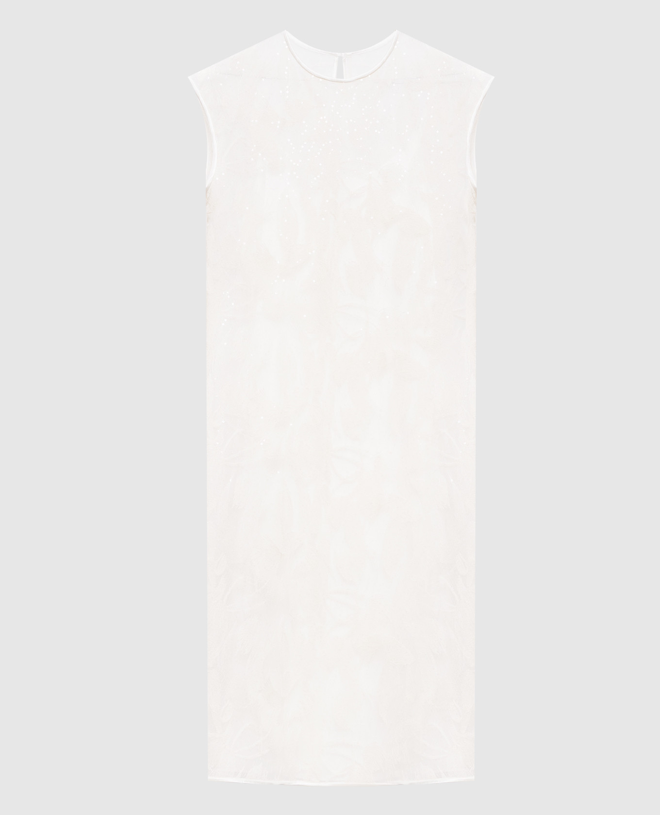 

Белое платье миди с вышивкой, Белый, Повседневные платья