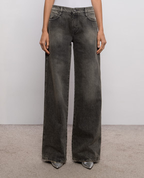 Ermanno Scervino Серые джинсы с логотип патч D497P367GWV
