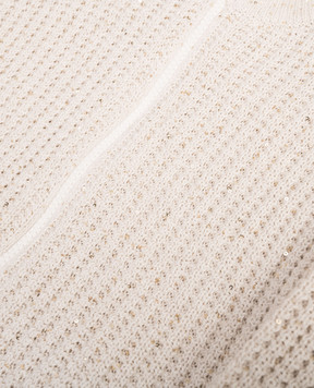 Brunello Cucinelli Дитячий бежевий кардиган з паєтками BDVM78106C