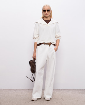 Brunello Cucinelli Коричневая футболка MPT81EC710