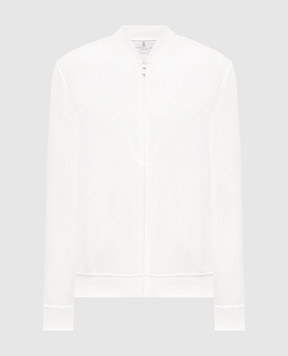 Brunello Cucinelli Біла спортивна куртка MW8639072G