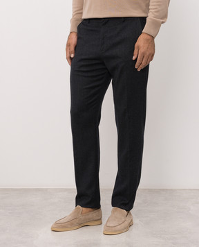 Canali Серые брюки из шерсти AR03472V91675
