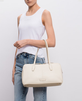 Gianni Chiarini Шкіряна сумка Aryna кольору айворі BS11802COMMGRN
