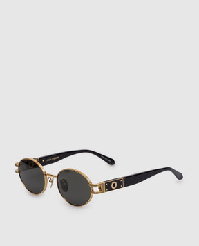 Linda Farrow Золотые очки Phoebe с позолотой 22 карат LFL1657C1SUN