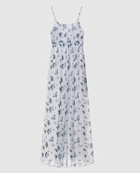 Ballantyne Блакитна сукня із шовку в квітковий принт BLD264SSI20