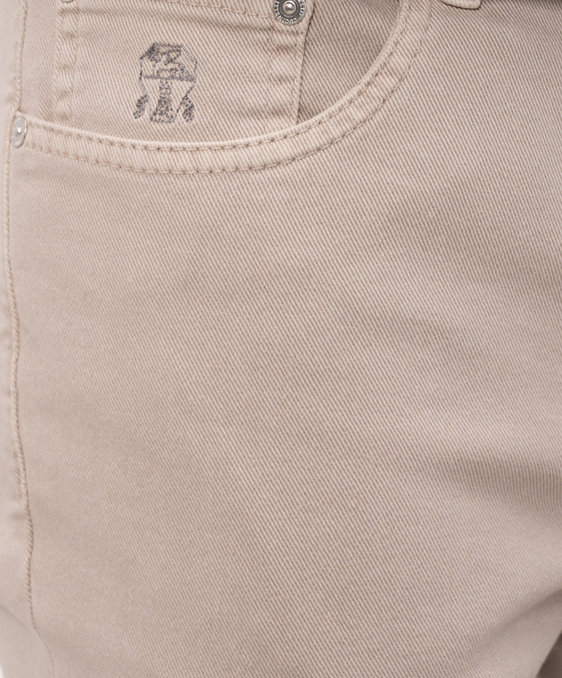 Brunello Cucinelli Сірі джинси з емблемою M277PB3210 зображення 5
