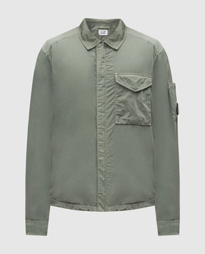 C.P. Company Зеленая ветровка с логотипом патча MOS710A005904G