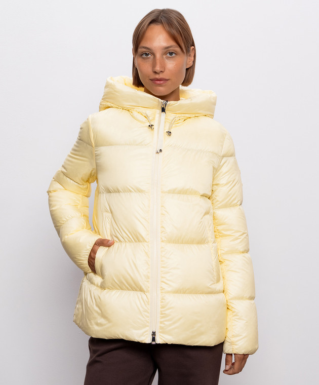 Moncler Желтый пуховик Serittes L20931A00158597YG изображение 3