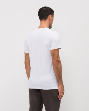 Versace Біла футболка з емблемою Medusa AUU010051A10011