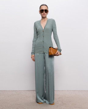 Fabiana Filippi Бирюзовые штаны PAD216F291D982