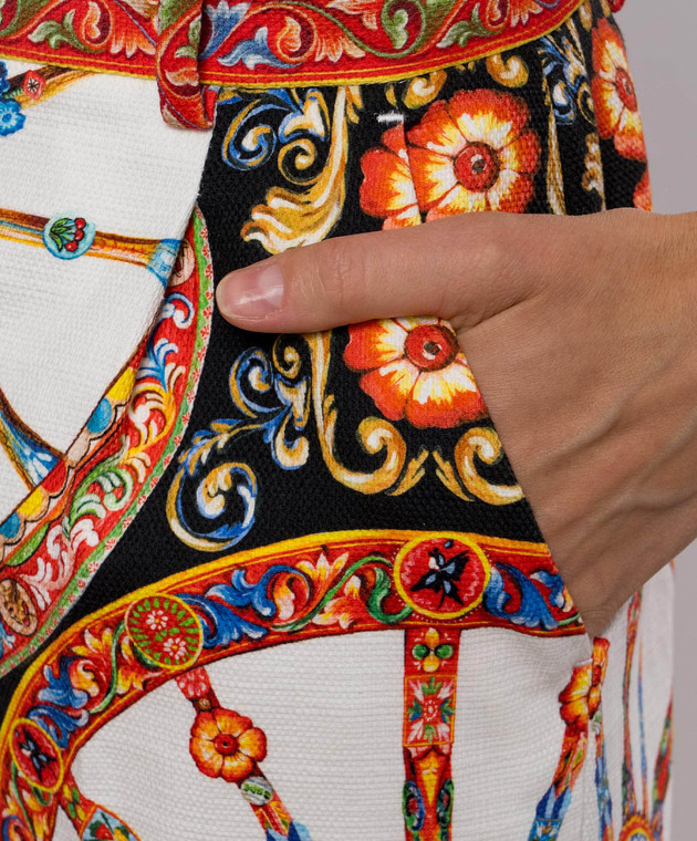 Dolce&Gabbana Капри в принт FTDKVTGDDTD изображение 5
