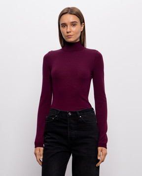 Jil Sander Бордовый гольф из шерсти J02GP0280J14872
