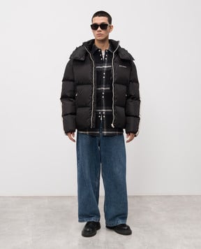 Palm Angels s Черный пуховик с логотипом PMED028C99FAB001