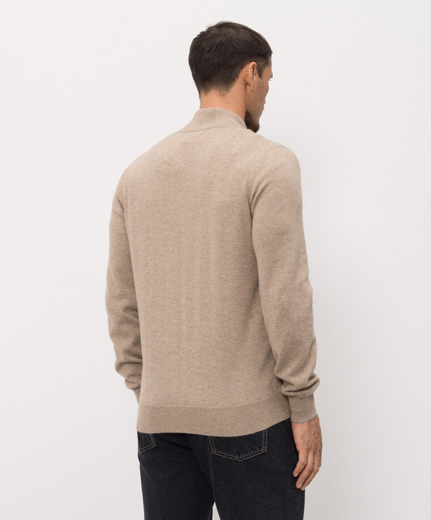 Brunello Cucinelli Кардиган бежевий з кашеміру M2200106 зображення 4