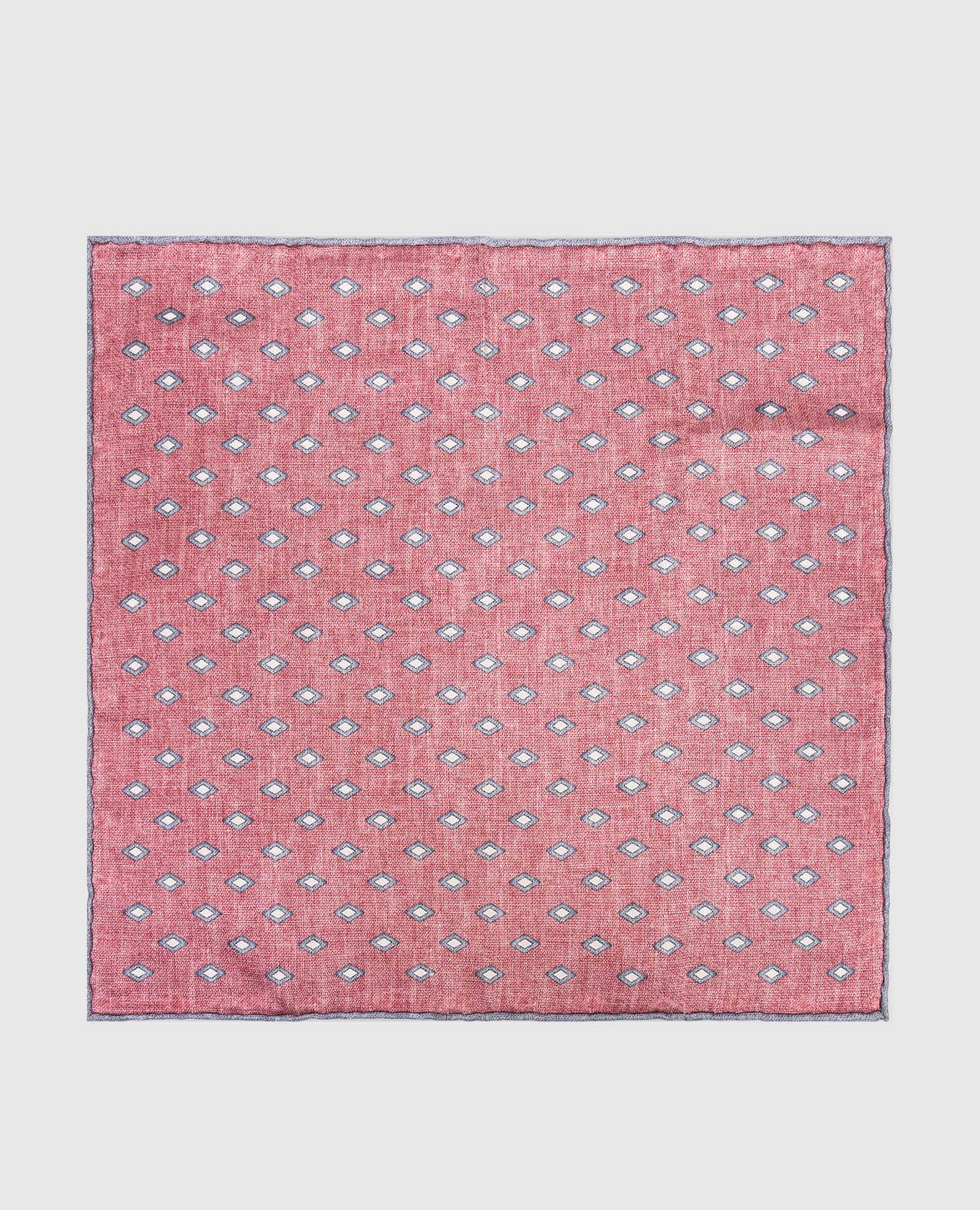 Двухсторонний платок-паше из шелка в геометрический узор