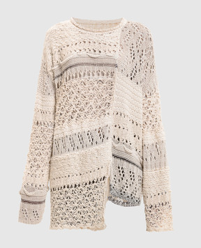 Y`S Yamamoto Бежевий ажурний светр YQK08682