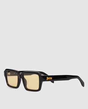 Palm Angels Чорні сонцезахисні окуляри з принтом логотипа PA1025101853