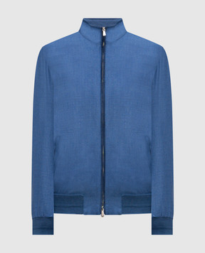 Enrico Mandelli Синя куртка з кашеміру 3T501B5607