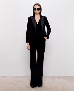 Max Mara Чорний велюровий жилет ESTREET MSESTREET