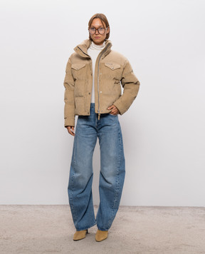 Mackage Бежевий вельветовий пуховик Brigit BRIGITCDYw