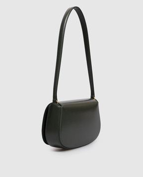 Saint Laurent Зеленая кожаная сумка VOLTAIRE 844302AAFF9