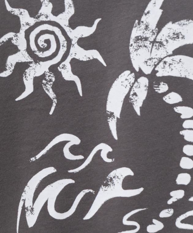 Balmain Сіра футболка Balmain Plage GH0EG000GF58 зображення 5