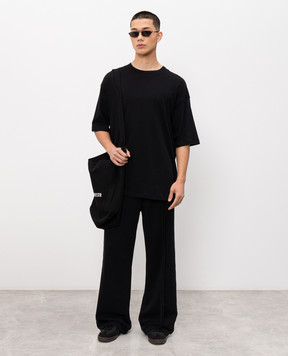Ann Demeulemeester Черная футболка The Solitaty One B0013912FA206